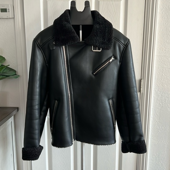 stradivarius Jackets & Blazers - Stradivarius Man Faux Leather jacket size M